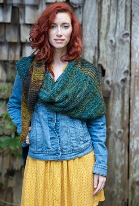 Grande Ronde Shawl in Berroco Millefiori Light - Downloadable PDF