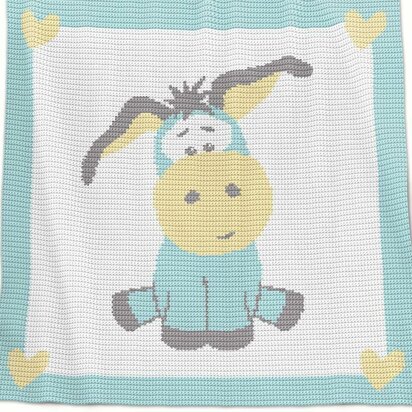 Crochet Baby Blanket - Donkey