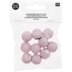 Rico Design Macramé Beads Wood Pink 10 Pcs - 95x100x20mm