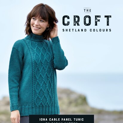 Iona Cable Panel Tunic in West Yorkshire Spinners The Croft Shetland Colours - DBP0072 - Downloadable PDF