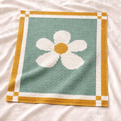 Chamomile Baby Blanket - Single Crochet PATTERN