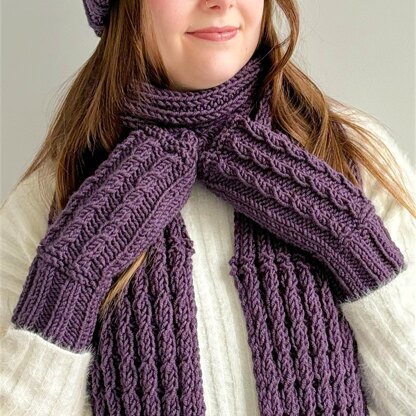 'Katie’ Hat, Mittens and Scarf