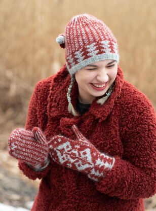 Wolfeboro Mittens and Hat