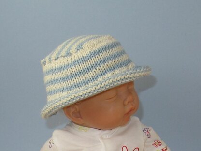 Baby and Child Roll Brim Stripe Bucket Hat