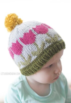 Fair Isle Spring Tulip Hat