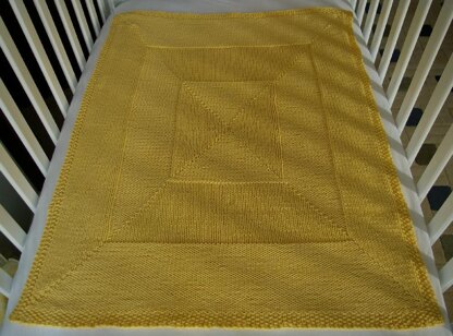 Windowpane baby blanket