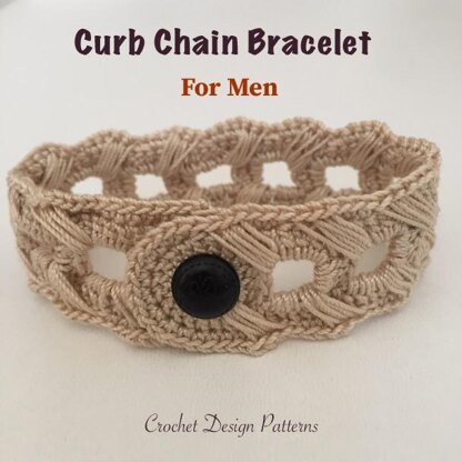 Crochet Bracelet - Men - Dark Grey & Silver Plated – karni.craft