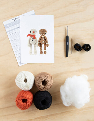 Toft Gingerbread Man and Snowman Crochet Kit