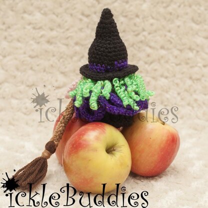 Witch with Pumpkin Chocolate Orange Cover Crochet Pattern UK Terminology