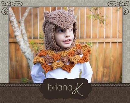 Owl Hooded Woodland Cowl