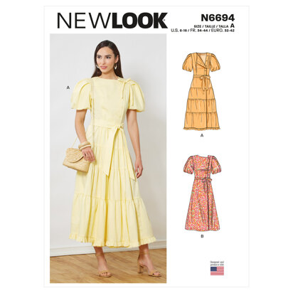 New Look N6694 Misses' Dresses N6694 - Paper Pattern, Size A (6-8-10-12-14-16)