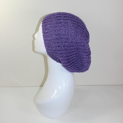 Unisex Fishermans Rib Slouch Hat Circular