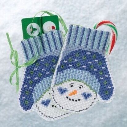Mill Hill Snowman Mittens Cross Stitch Kit - Multi