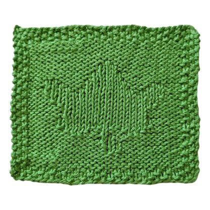 November: Leaf Washcloth