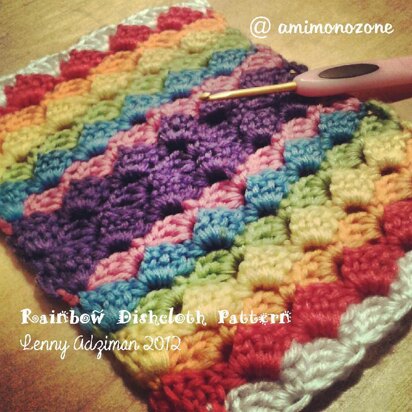 2in1 Pattern (Rainbow Dishcloth & Purse)