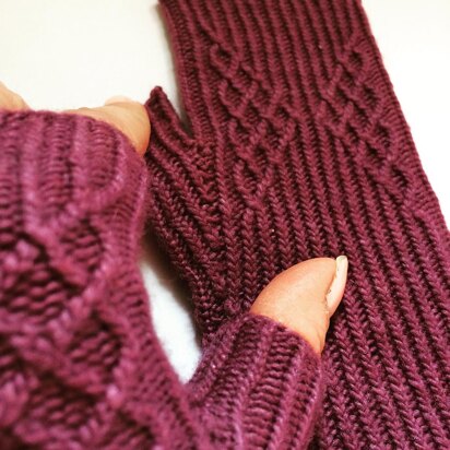 Alpine Butterfly Mitts - knitting pattern