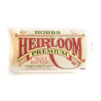 Hobbs Heirloom Washable Wool Wadding: 90in x 108in (Queen)