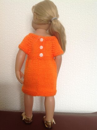 Coat of many colours and matching dress for 18 inch doll