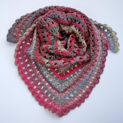 Candy Kisses Triangle Scarf Crochet pattern by Nana's Crafty Home ...