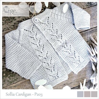 OGE Knitwear Designs P203 Sollia Cardigan PDF