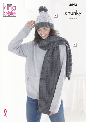 Accessories Knitted in King Cole Ultra-Soft Chunky - 5693 - Downloadable PDF