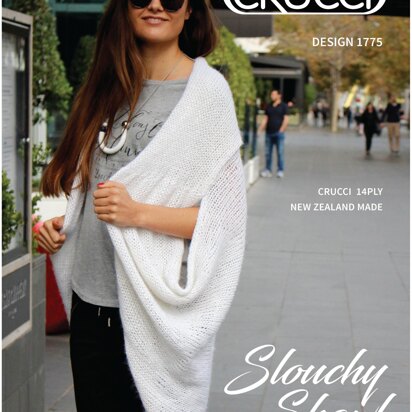 1775 Sleeveless Slouchy Shawl