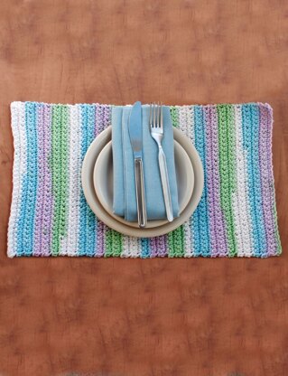 Placemat in Bernat Handicrafter Cotton Solids