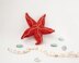 Starfish toy knitted flat