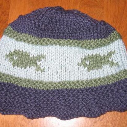 Gone Fishing Hat - knitting pattern