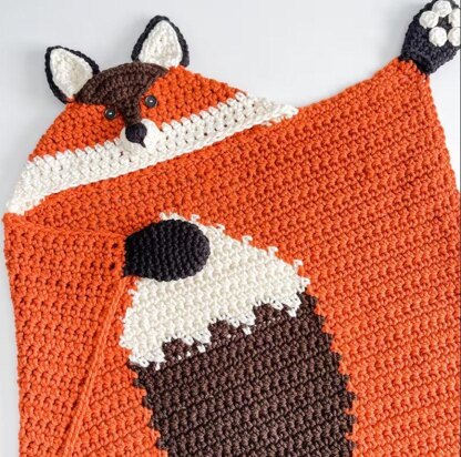 Hooded Woodland Fox Blanket