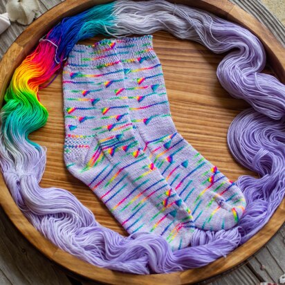 Pool Party Socks - knitting pattern