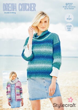 Jumper and Cardigan in Stylercraft Dreamcatcher - 9727 - Downloadable PDF