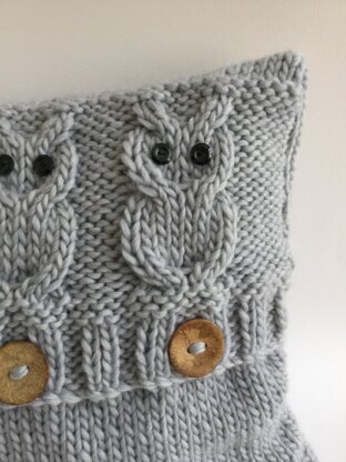 3 Wise Owls Cushion Cover