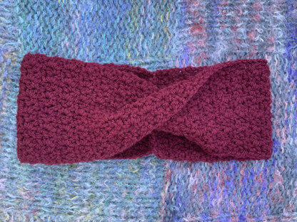 Burgundy hairband