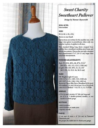Sweet Charity Sweetheart Pullover