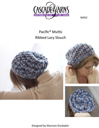 Ribbed Lacy Slouch Cascade Pacific Multis - W453