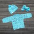 Bonnie Baby Cardigan Hat and Booties Set