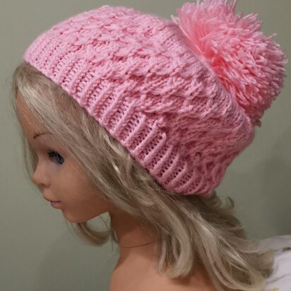 Pink Diamond Slouchy Beanie