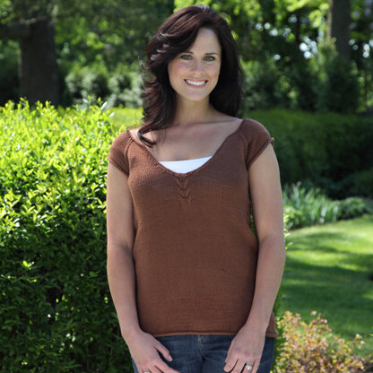 326 Sienna Pullover - Sweater Knitting Pattern for Women in Valley Yarns Southwick