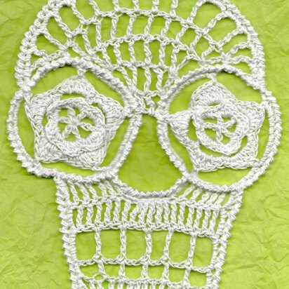 Blanca Crochet Day Of The Dead Applique Skull Pattern