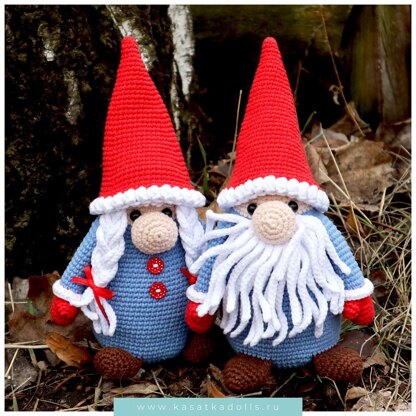 Treasure Keeper Gnomes Christmas Decorations Crochet