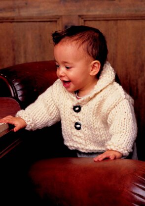 Big Wool Baby Cardigan in Rowan Big Wool - Downloadable PDF