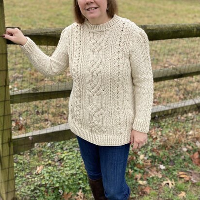 Bonnie's Aran Cabled Sweater