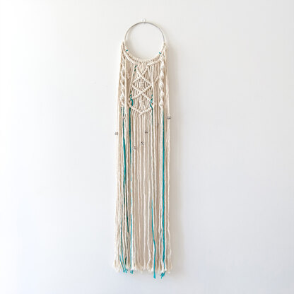 Macrame Wallhanger Athene in Hoooked Spesso Eco Barbante Chunky Cotton & Eucalyps - Downloadable PDF