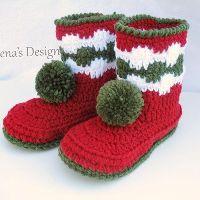 Toddler Pom-Pom Booties