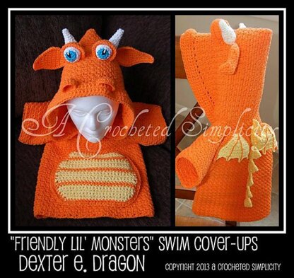 "Friendly Lil' Monsters" Swim Cover-Ups & Bath Too