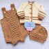 Juniper Baby Romper, Cardigan, Hat & Booties 0-6mths