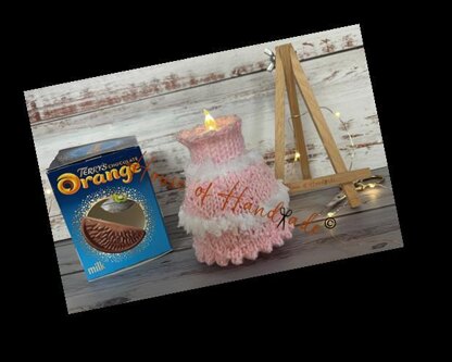 Light-up Birthday Cake Chocolate Orange Cover Knitting Pattern