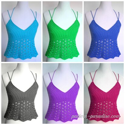 crochet backless tank top tutorial 