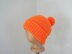 Pom Pom Hat with Brim